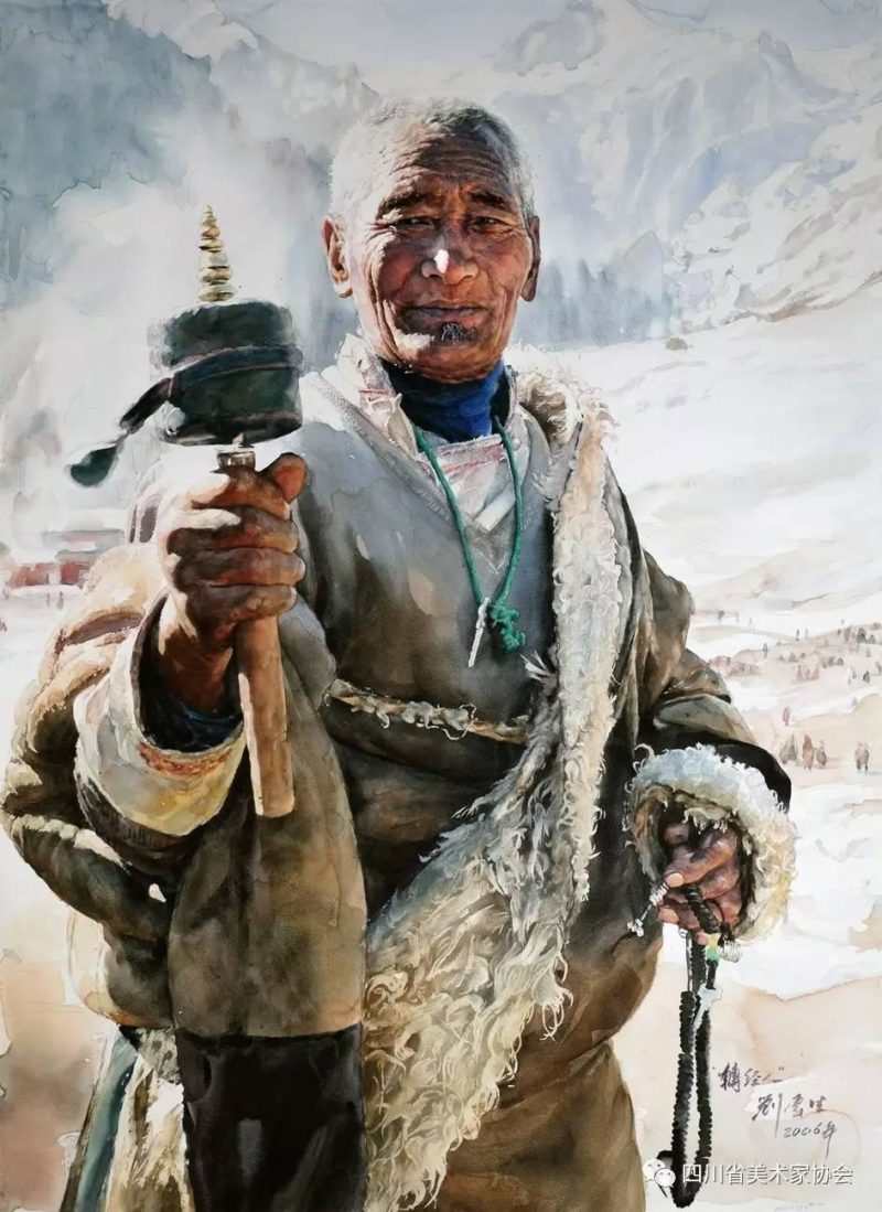 Liu-Yunsheng-Watercolor-painting-thegall